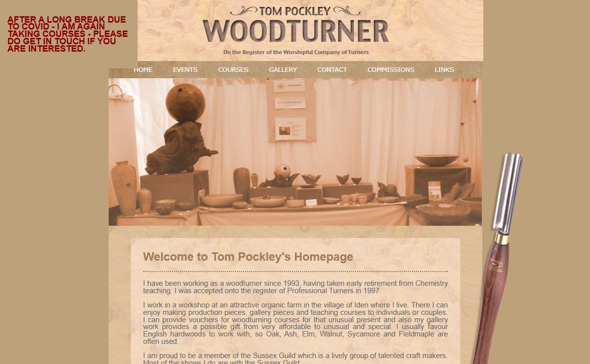 Tom Pockley - Woodturner UK Homepage