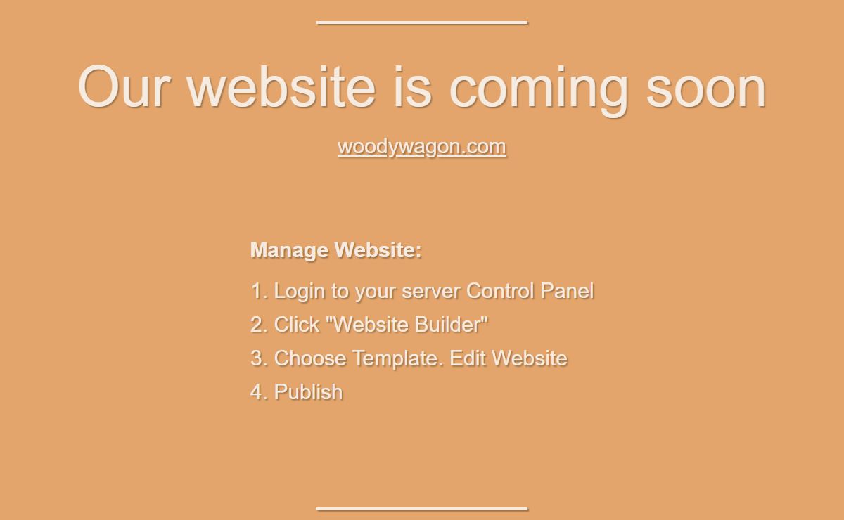 Our website is coming soon