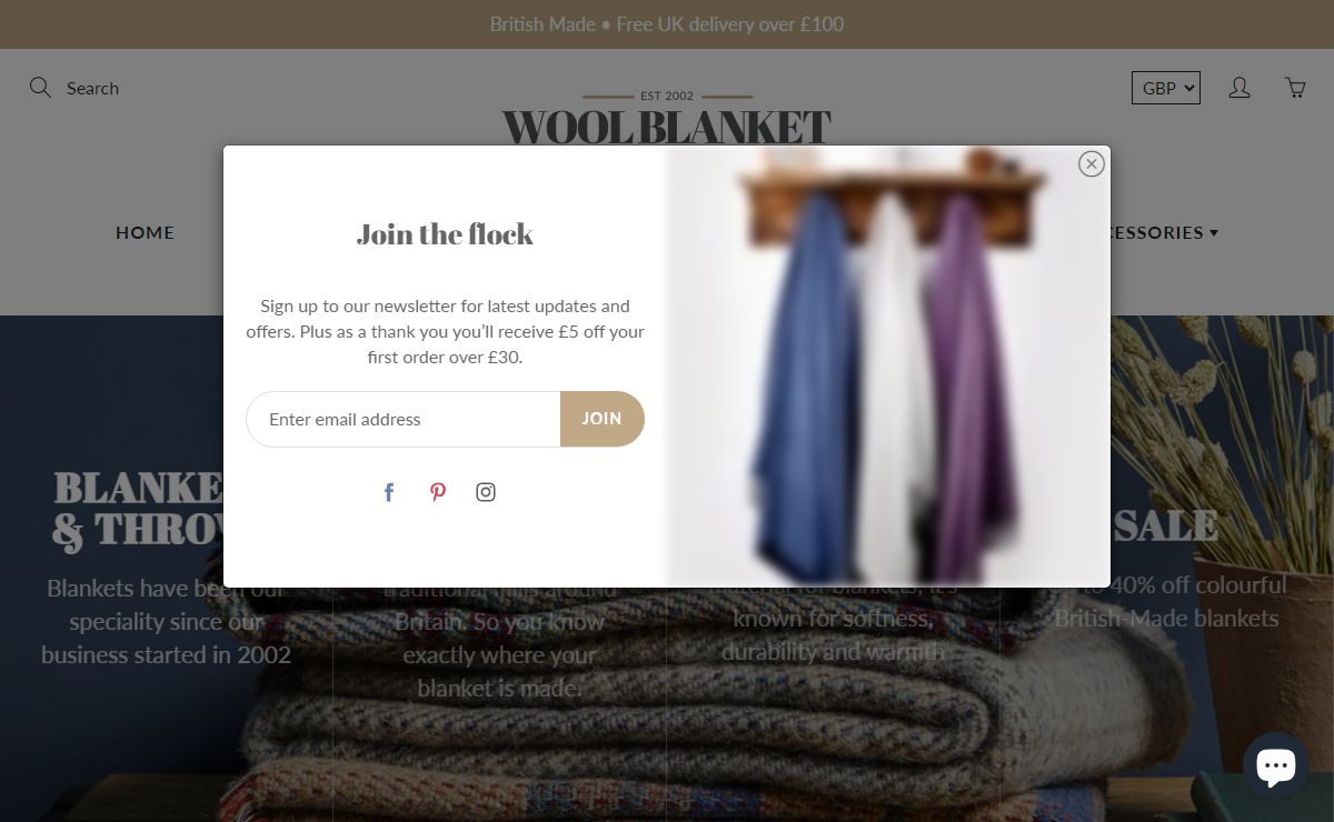 Wool Blanket Online - British Made Blankets & Throws