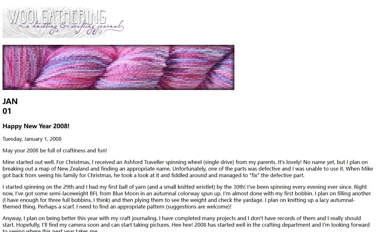 Woolgathering Dot Net