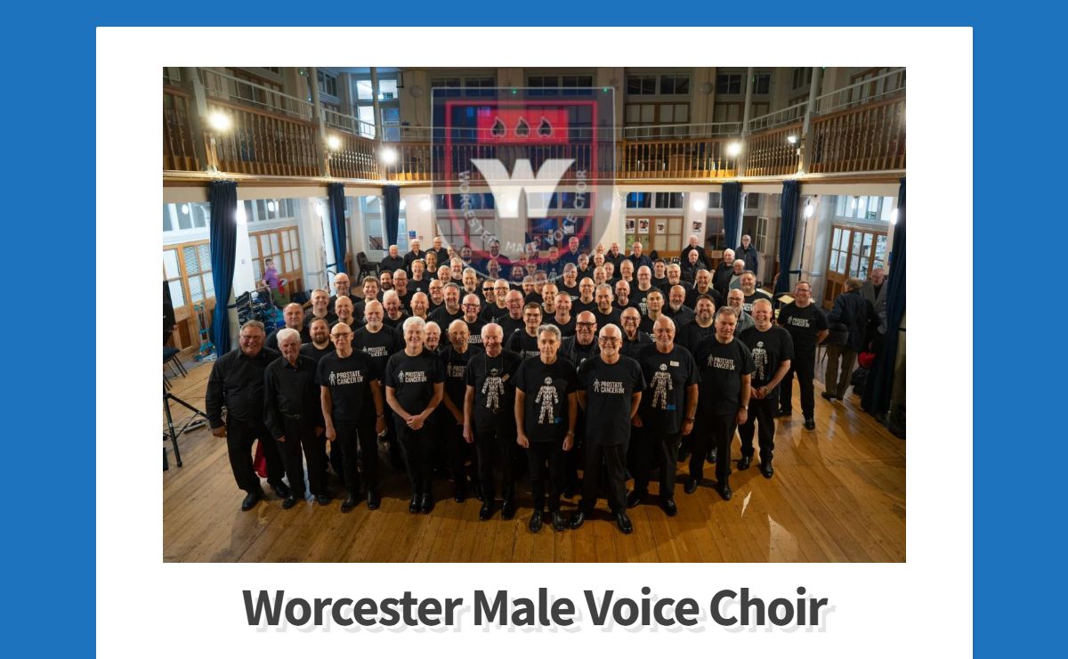 Worcester Male Voice Choir – Singing for good causes since 1987