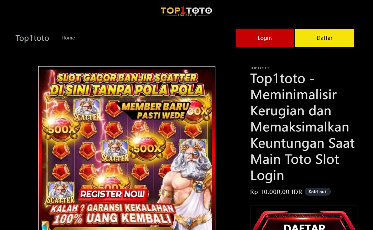Top1toto - Meminimalisir Kerugian dan Memaksimalkan Keuntungan