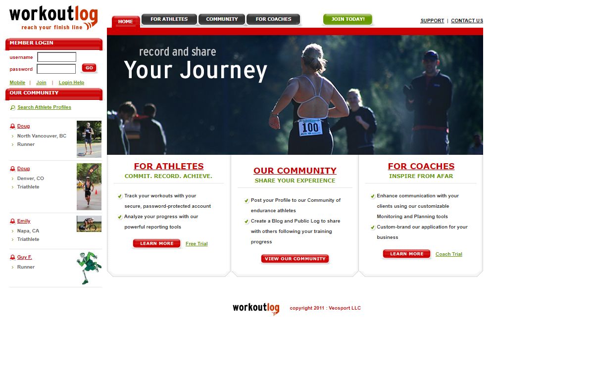 WorkoutLog :: Reach Your Finish Line