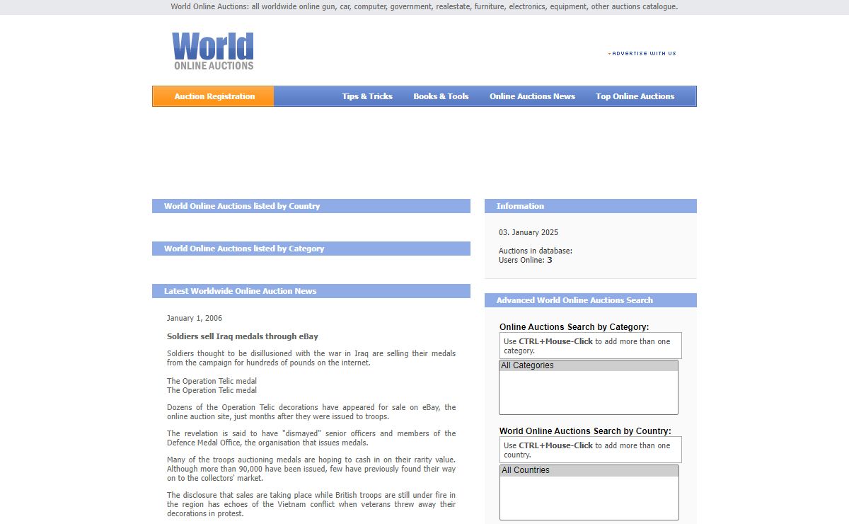 Worldwide Online Auctions