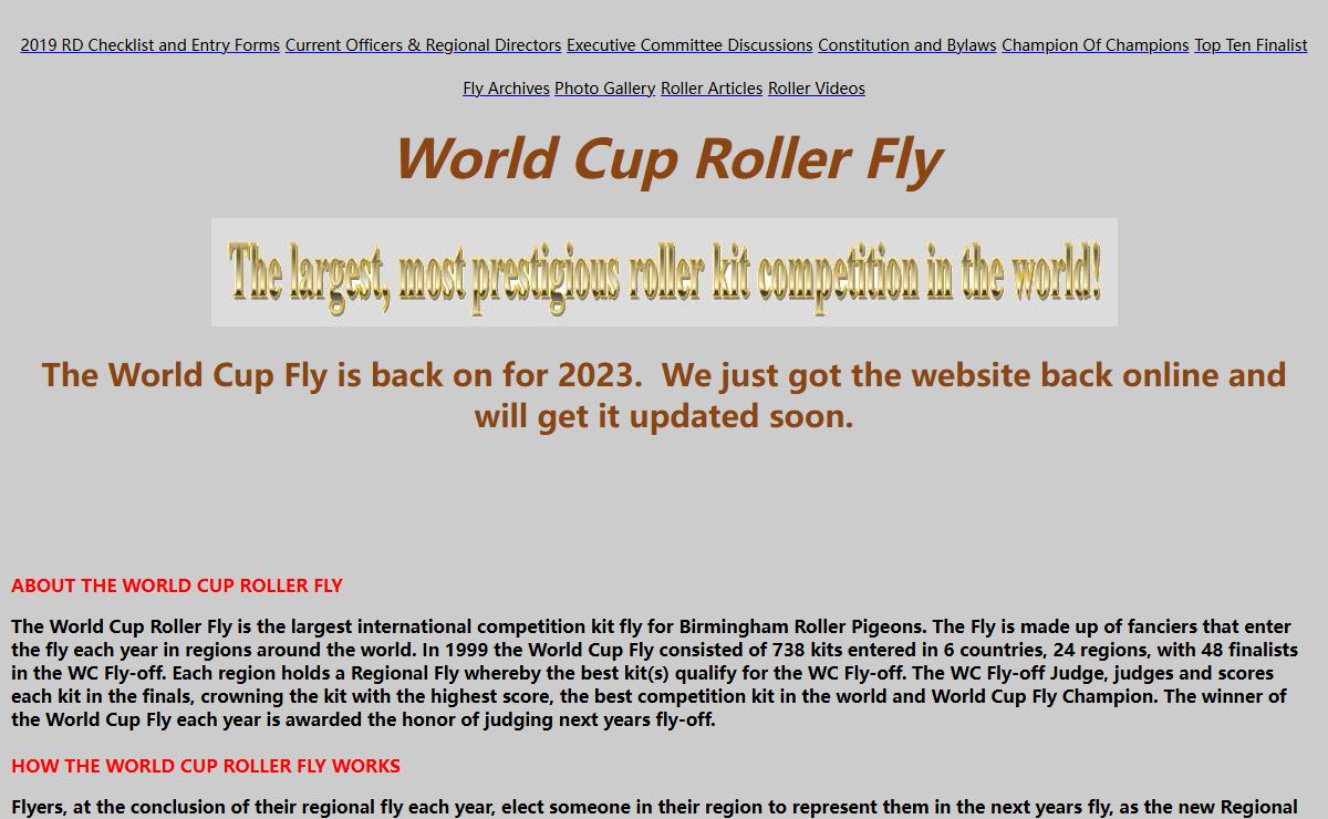 World Cup Roller Fly