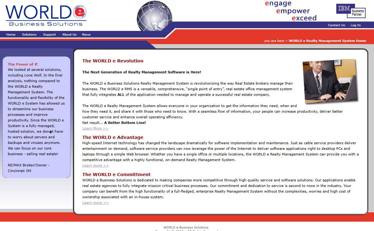 WORLD e Business Solutions - Realty Managemet System