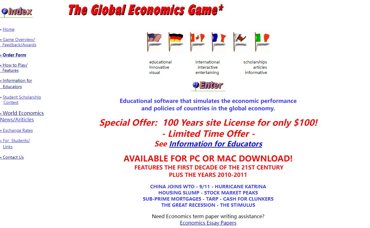 The World Game of Economics