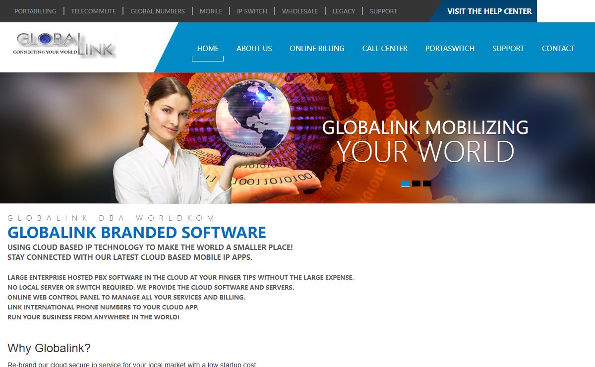 Globalink Worldkom Branded IP Software