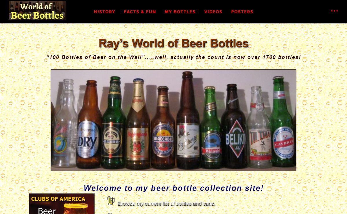 World of Beer Bottles & Cans - brewery humor and posters