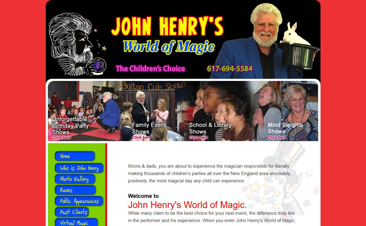 John Henry magician, birthday, kids entertainment, party event