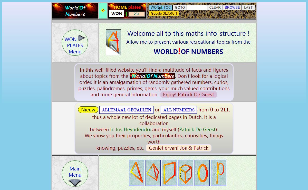 World!Of Numbers