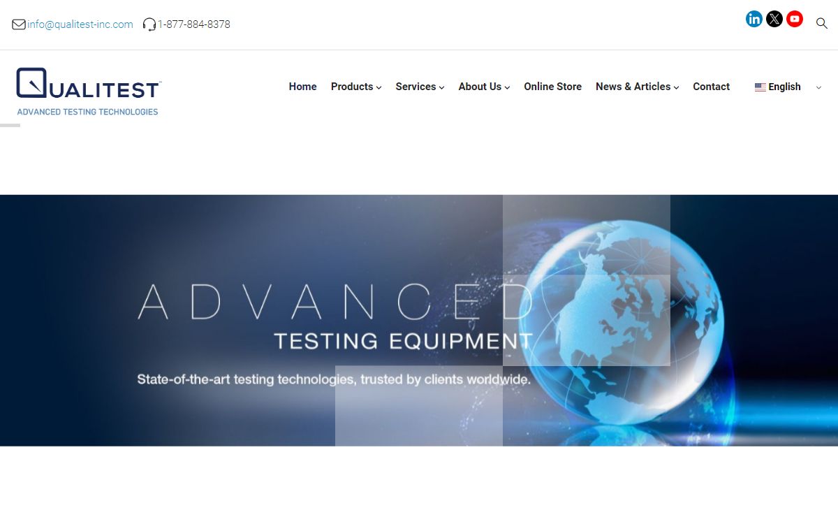 Qualitest | WorldofTest.com | Quality Control & Testing Equipment and Materials Testers
