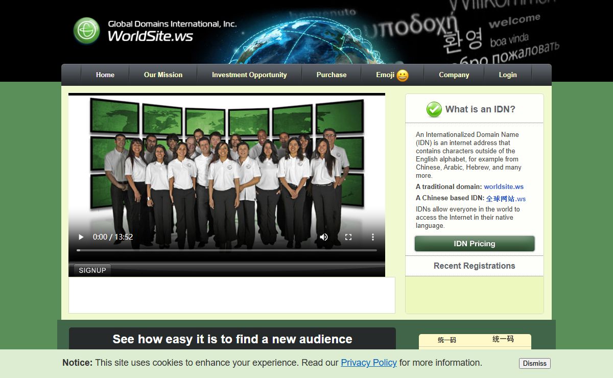 .WS Internationalized Domain Names