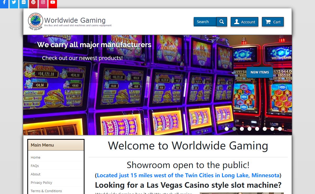 Worldwide Gaming Inc - Slot Machines & Casino Equipment