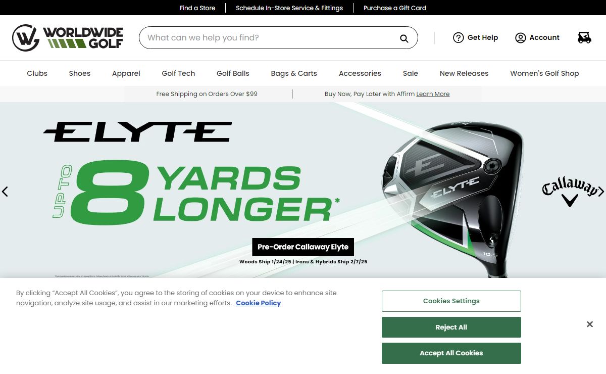 Buy Golf Equipment Online | Worldwide Golf Shops