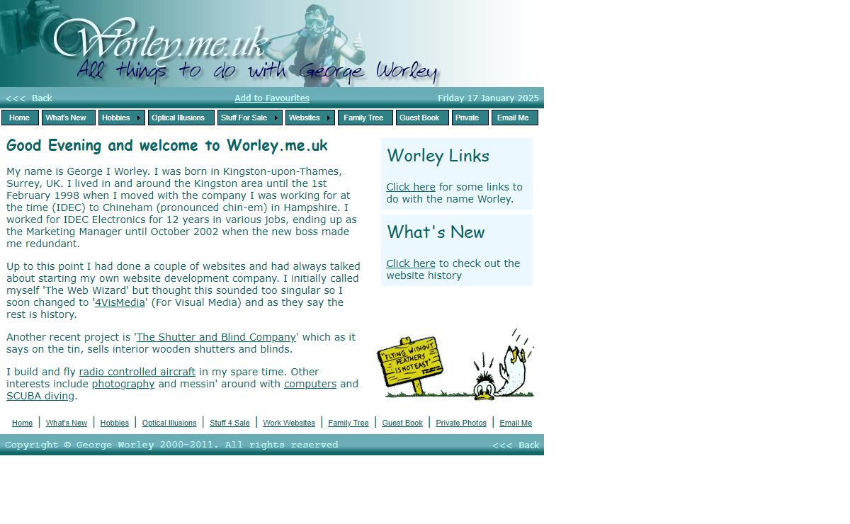 Welcome to Worley.me.uk