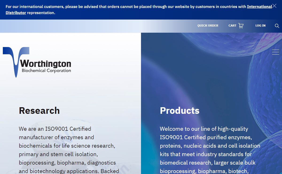 Home page | Worthington Biochemical