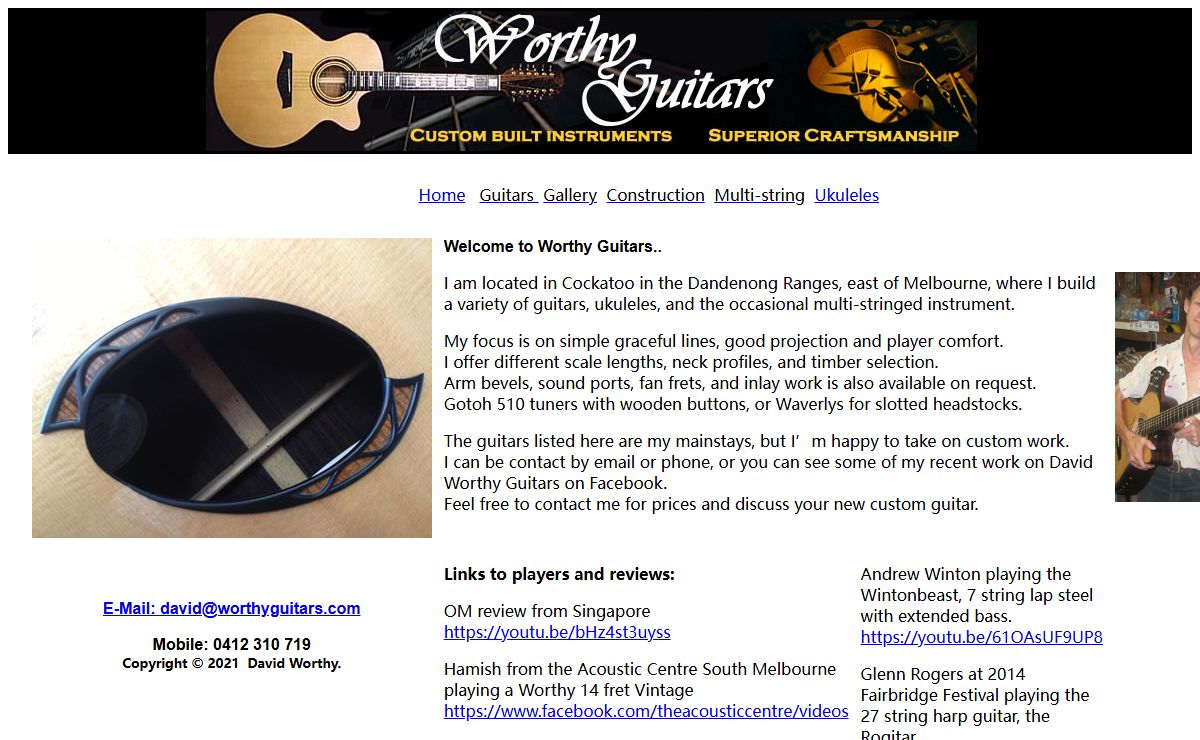 Worthy Guitars Home Page