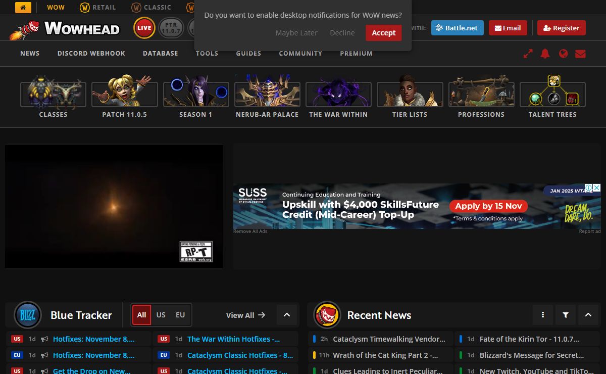 Wowhead: There's a filter for that.