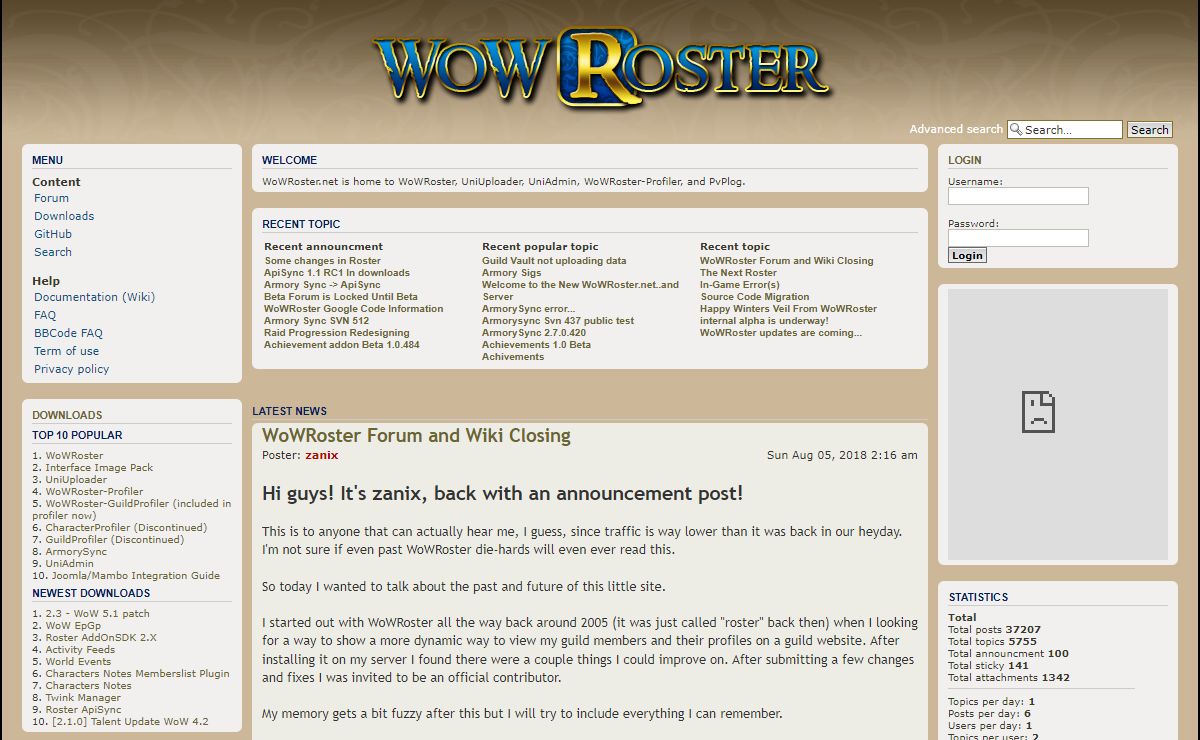 WoWRoster.net • Portal