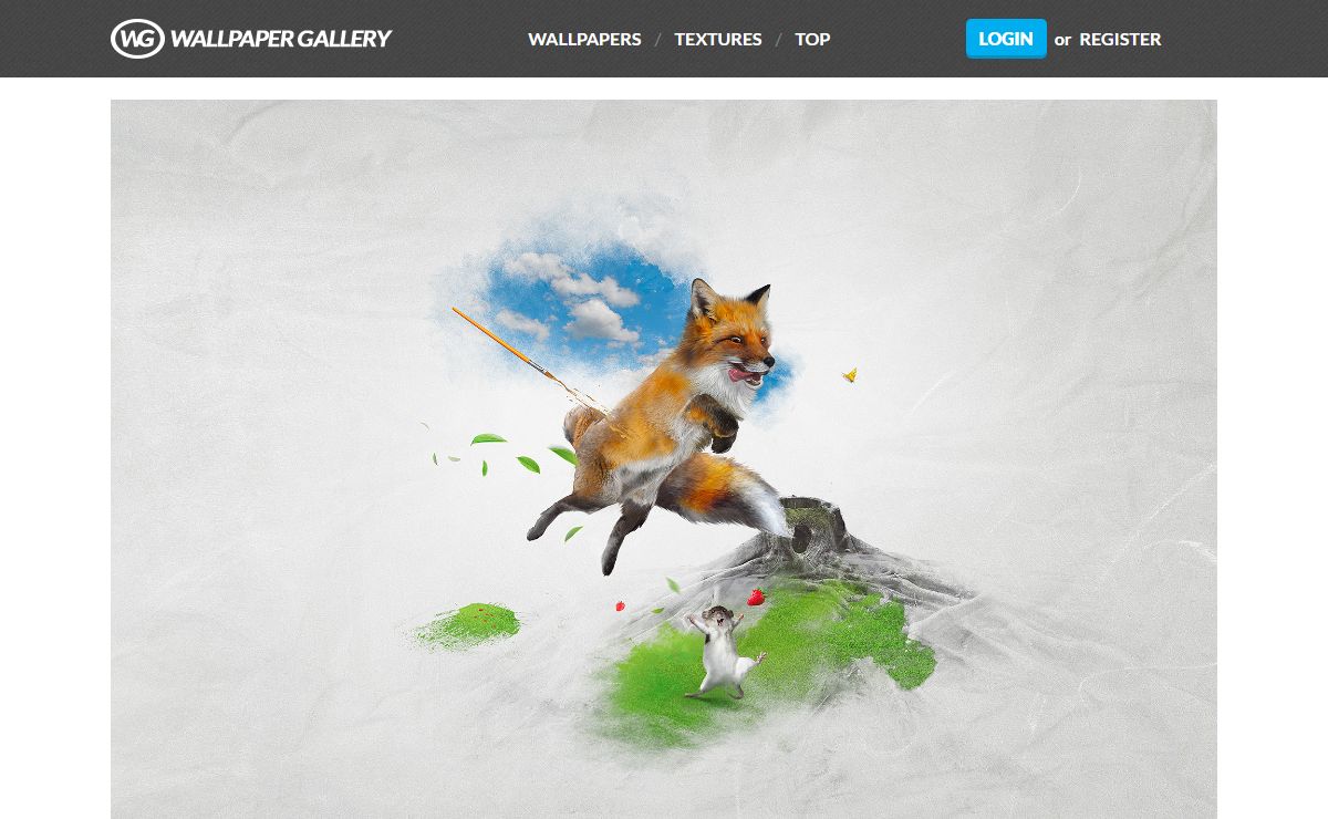 Wallpaper Gallery - Unique and original art gallery made with Photoshop... Download traditional and digital art.
