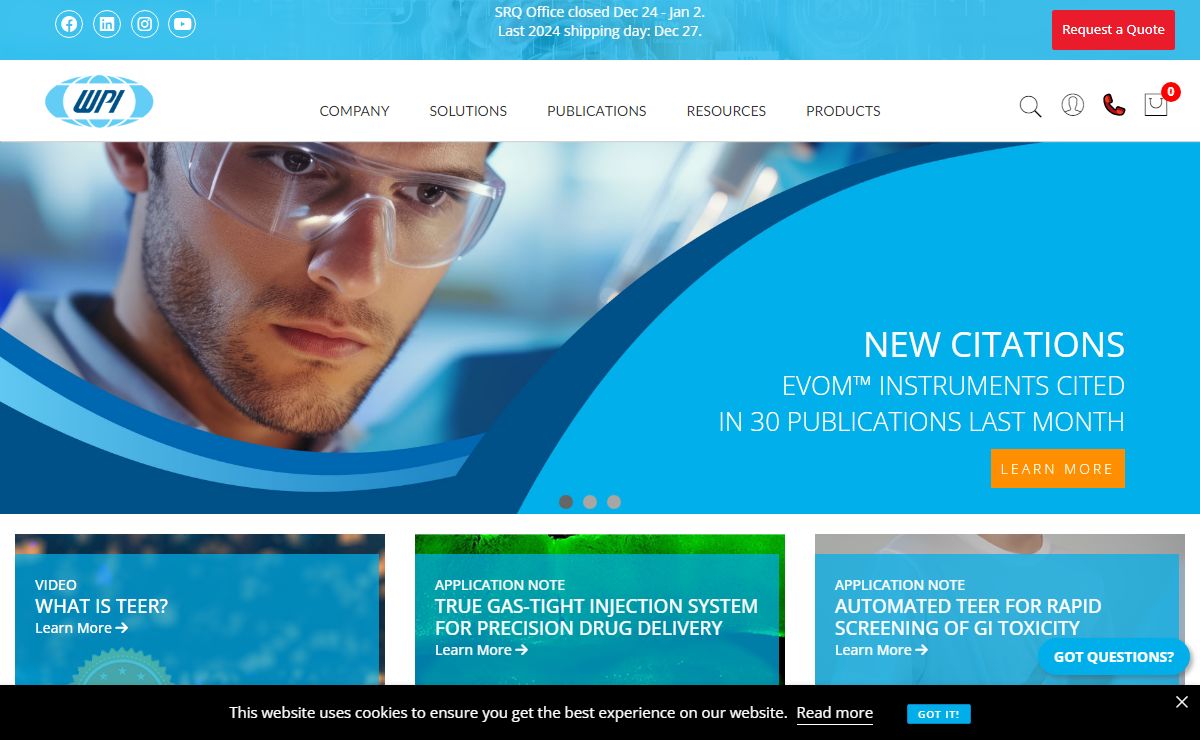 Lab Equipment & Supplies | World Precision Instruments