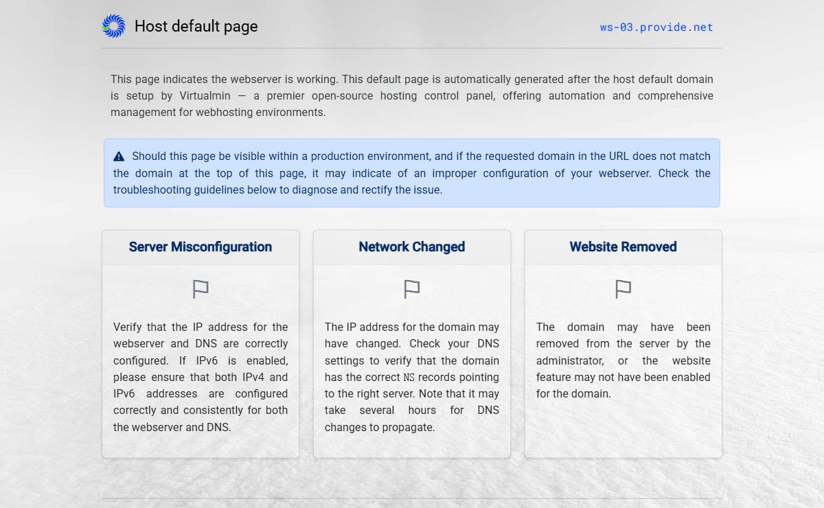 ws-03.provide.net — Host default page