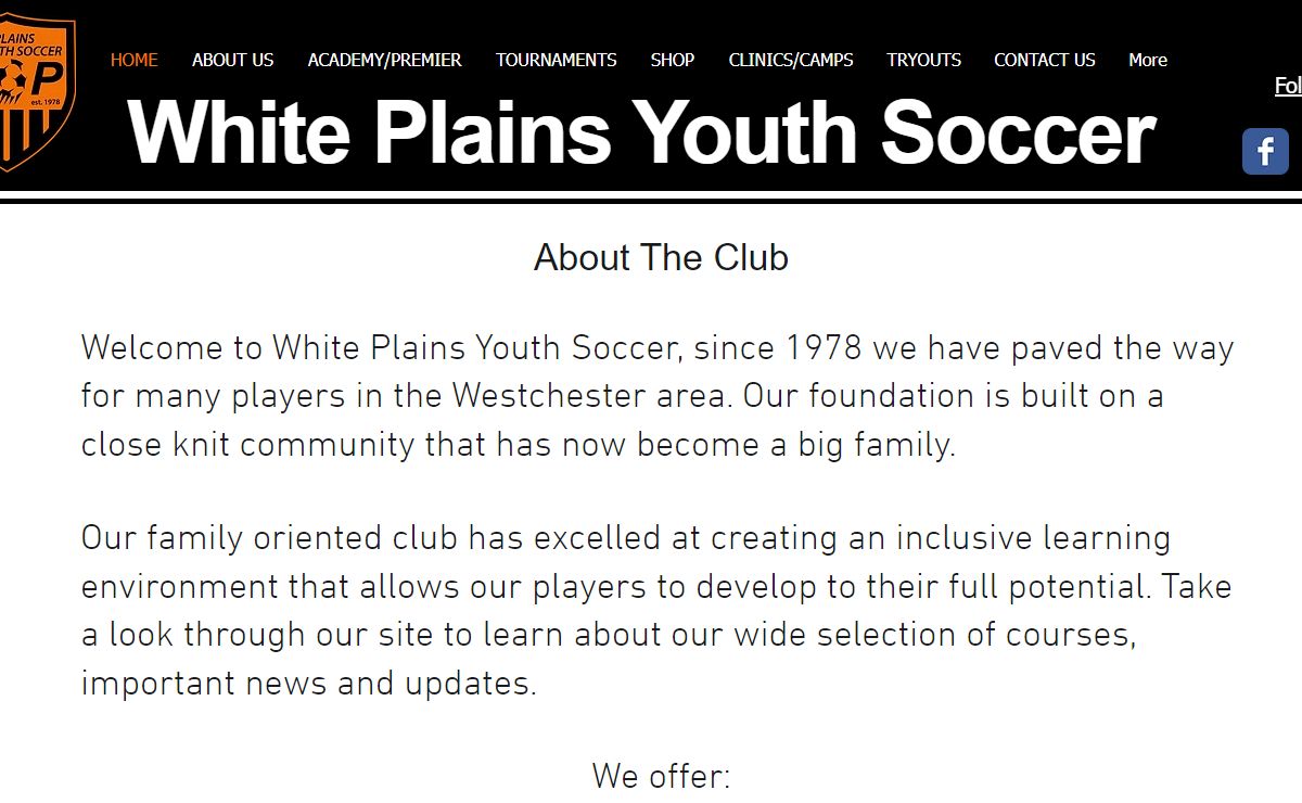 Soccer | White Plains Youth Soccer | New York