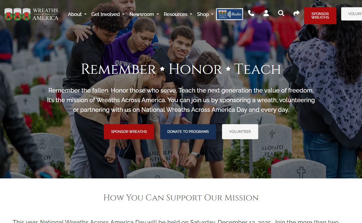 Home - Wreaths Across America