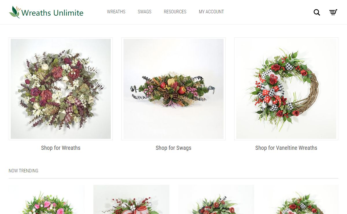 Wreaths, Wreath Accessories, Swags & Silk Flower Arrangements