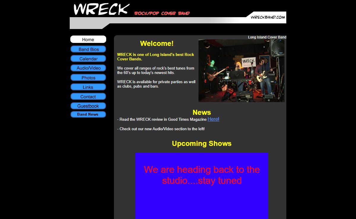 WreckBand.com -The Long Island Cover Band, Wreck
