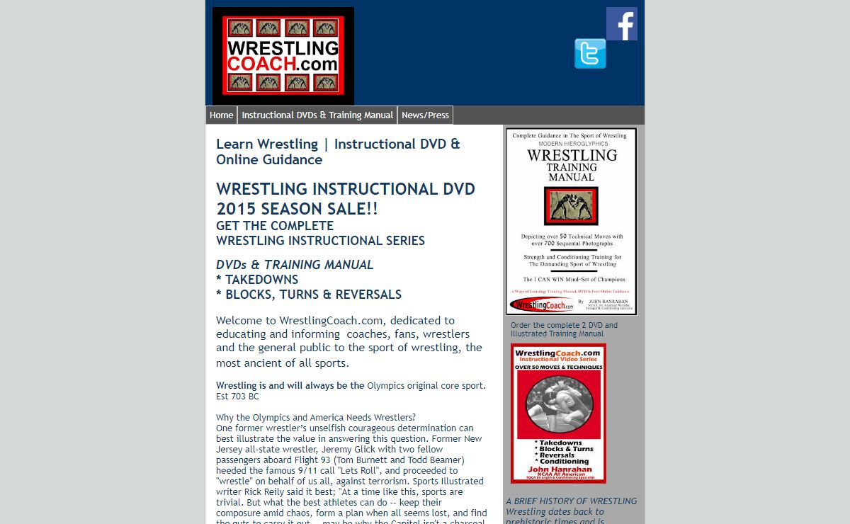 Wrestling Coach Instructional DVD & Training Manual Guidance