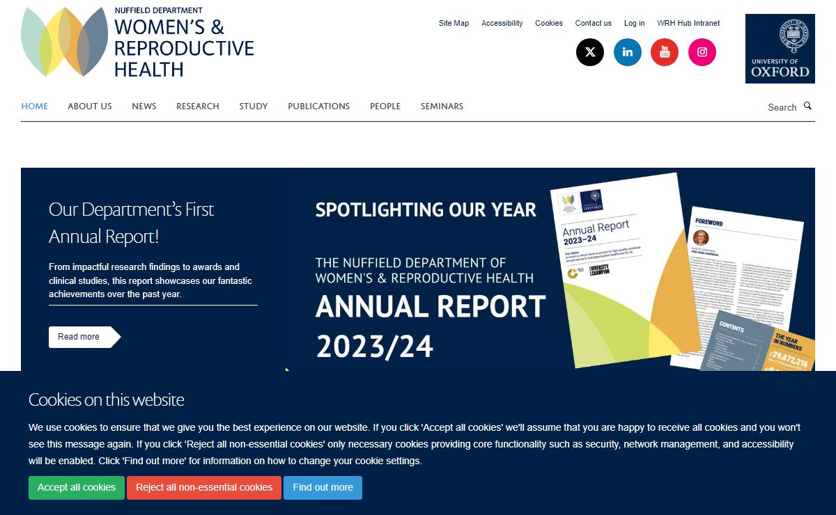 Homepage — Nuffield Department of Women's & Reproductive Health