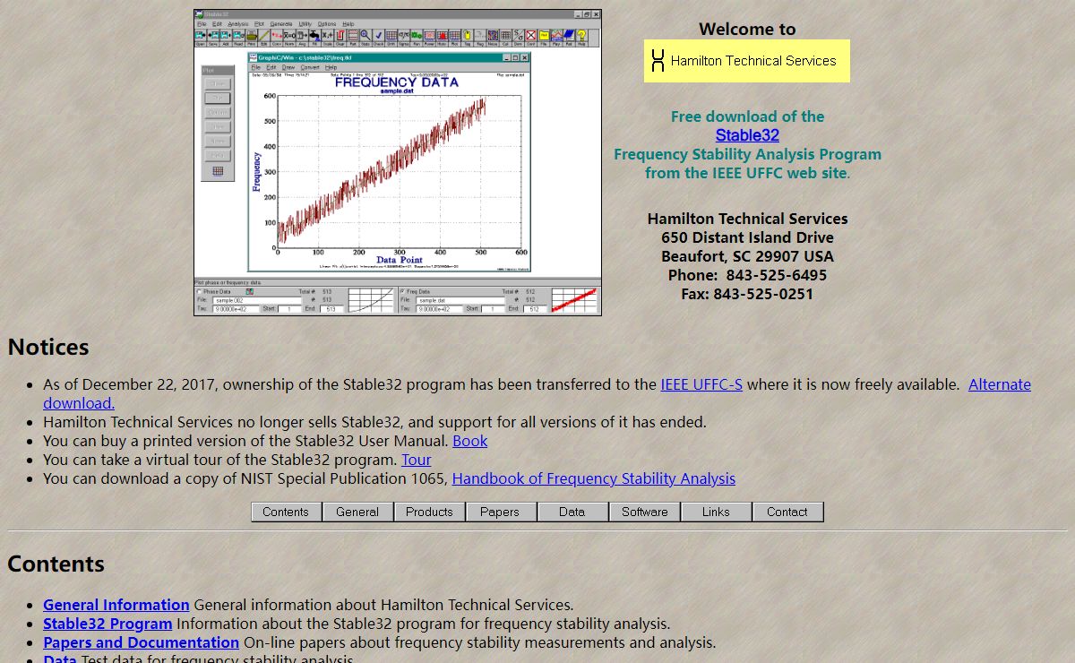 Hamilton Technical Services Home Page