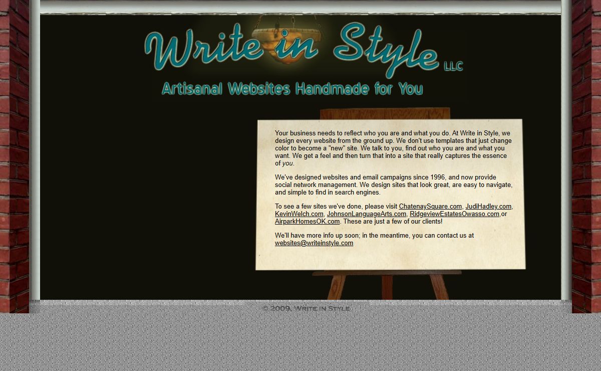 Write in Style Custom Website Design