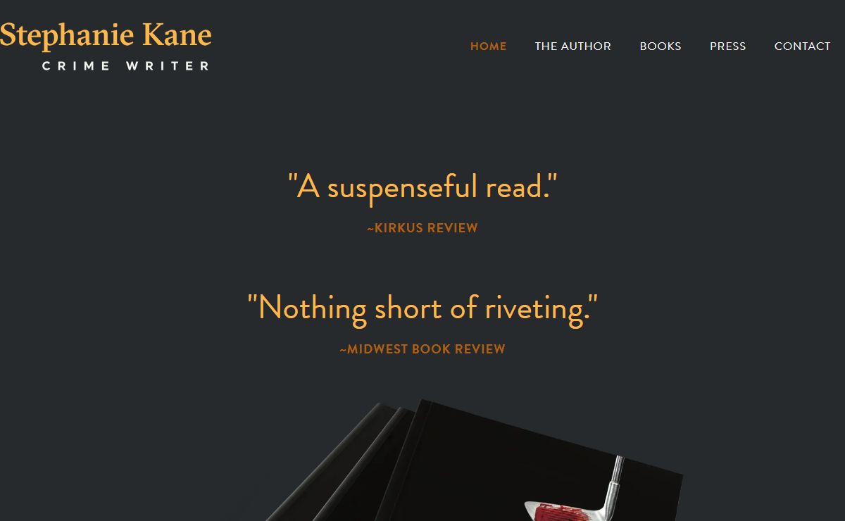 Stephanie Kane Crime Writer | Home Page