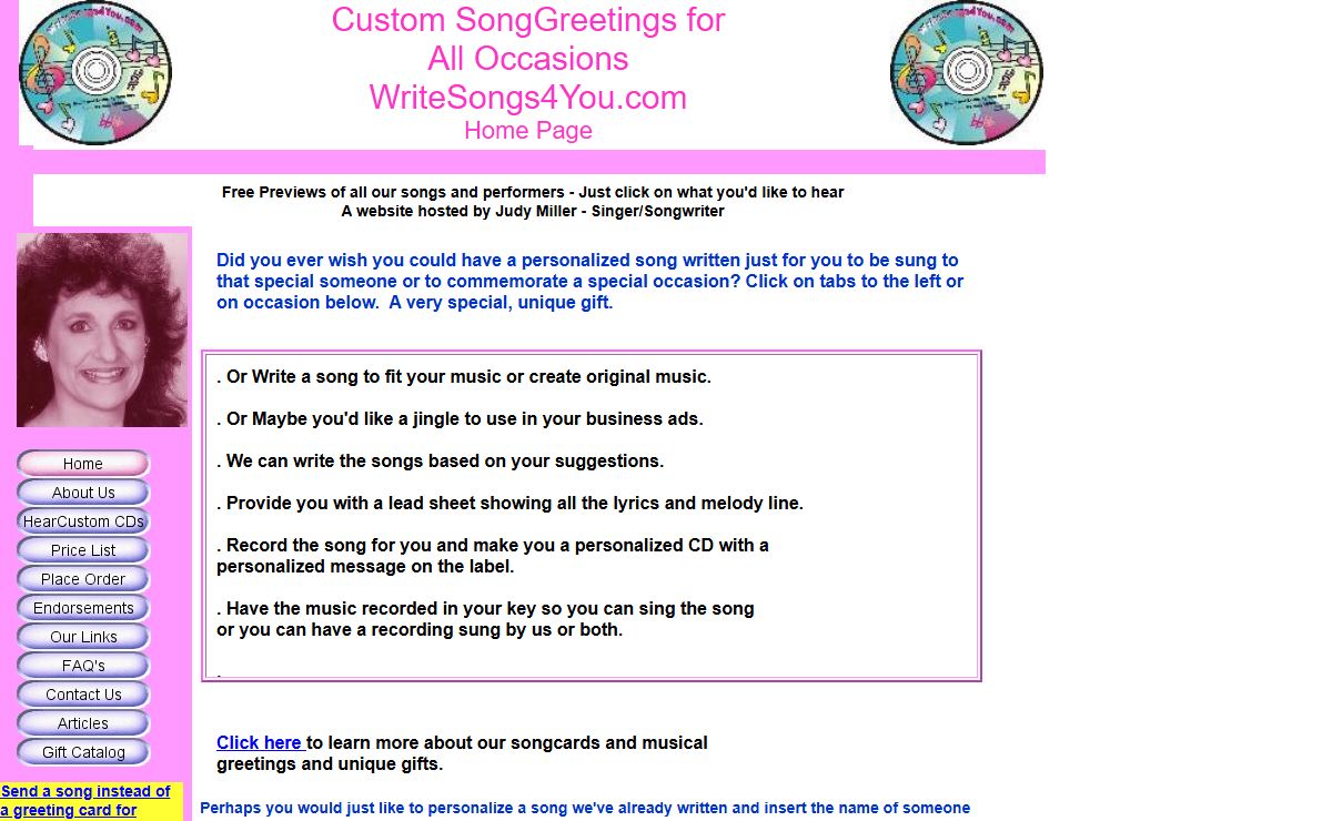 A Unique Gift of Custom Personalized Song - WriteSongs4You.com