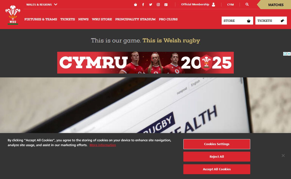 Welsh Rugby Union | Wales & Regions | Homepage