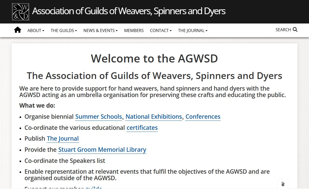 AGWSD: Association of Guilds of Weavers, Spinners and Dyers