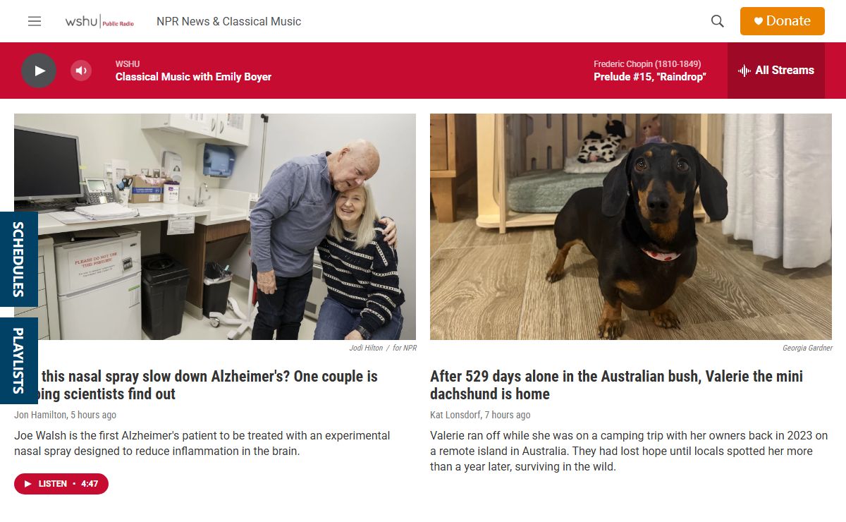 WSHU - Homepage