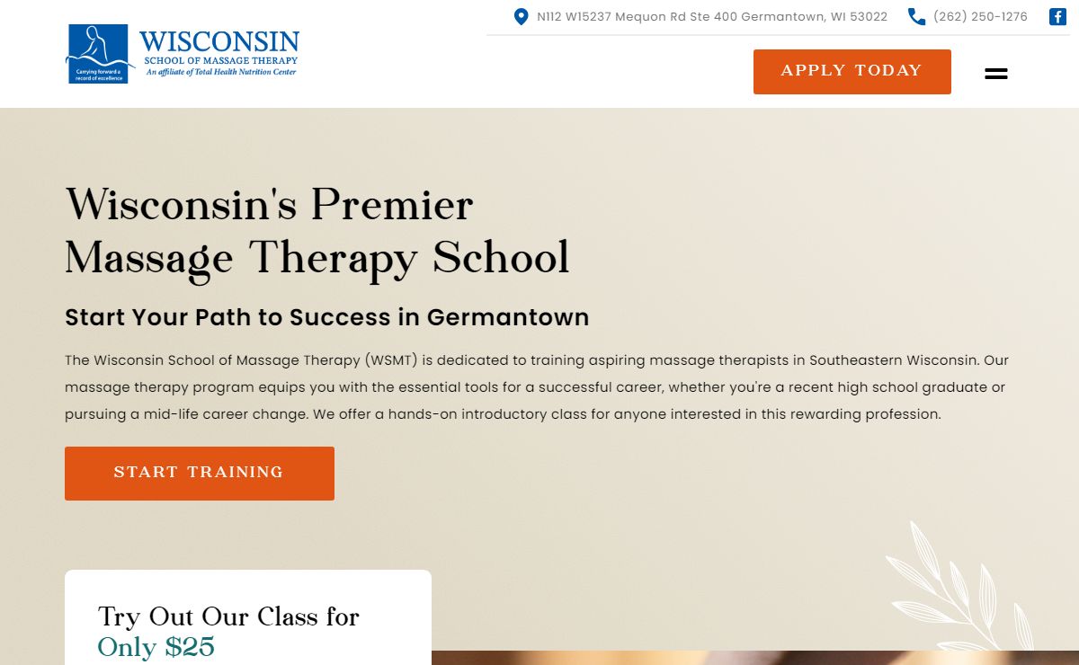 Wisconsin’s Premier Massage Therapy School | Wisconsin School of Massage Therapy