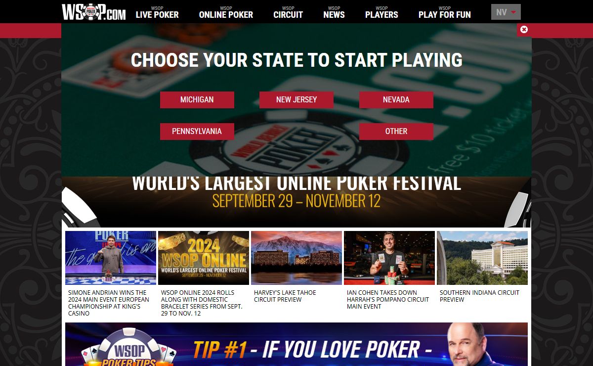 Play Online Poker with World Series of Poker