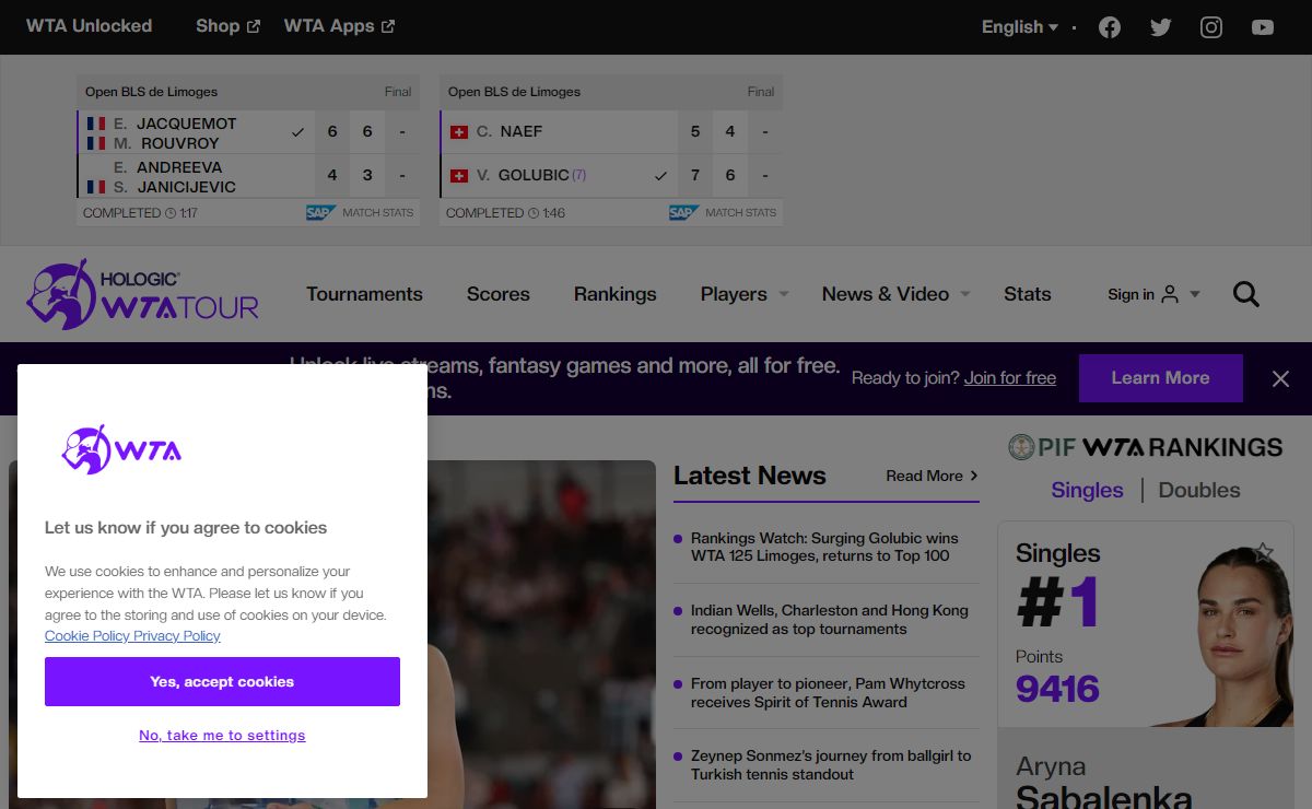 The Official Home of the Women's Tennis Association | WTA Tennis
