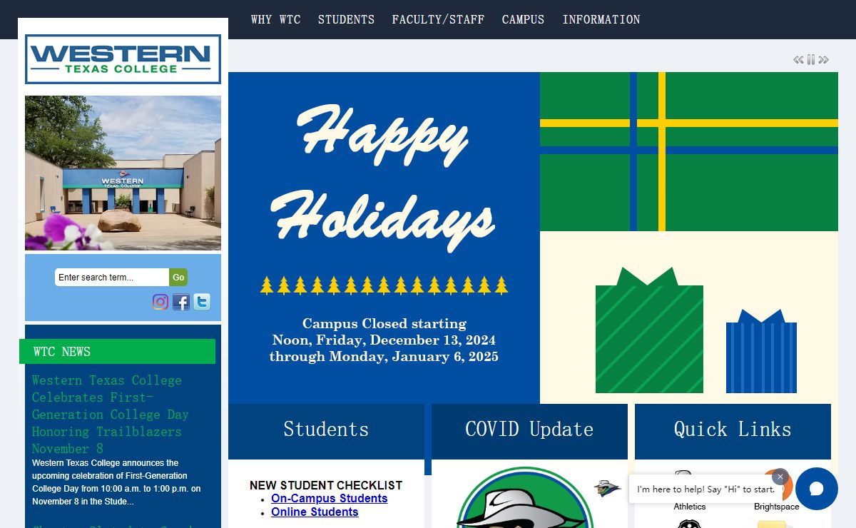 Western Texas College - Home For Western Texas Community College