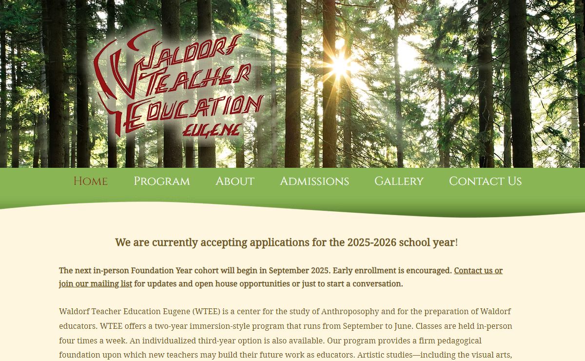 Waldorf Teacher Education Eugene