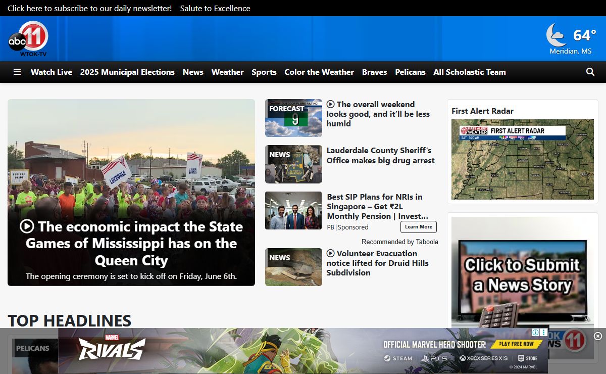 WTOK | Mississippi Local News, Weather, Sports | Meridian, MS