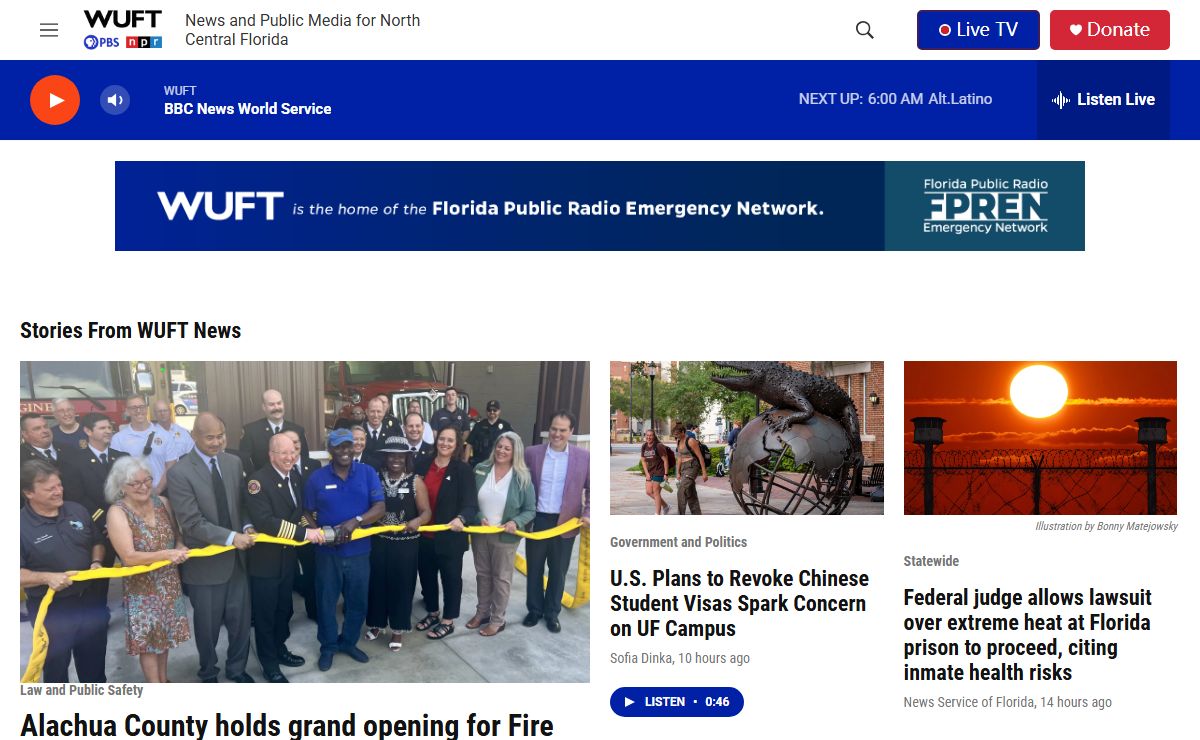 WUFT | News and public media for north central Florida