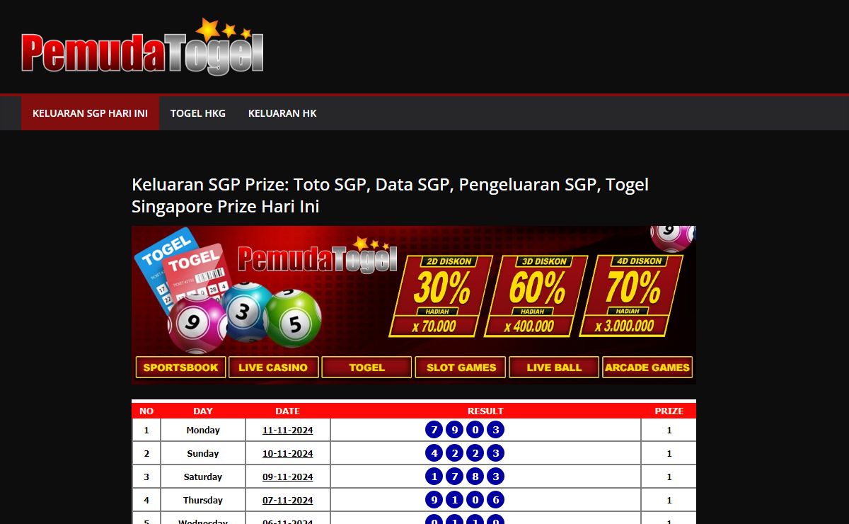 Keluaran SGP Prize: Toto SGP, Data SGP, Pengeluaran SGP, Togel Singapore Prize Hari Ini - Keluaran SGP Prize: Toto SGP, Data SGP, Pengeluaran SGP, Togel Singapore Prize Hari Ini