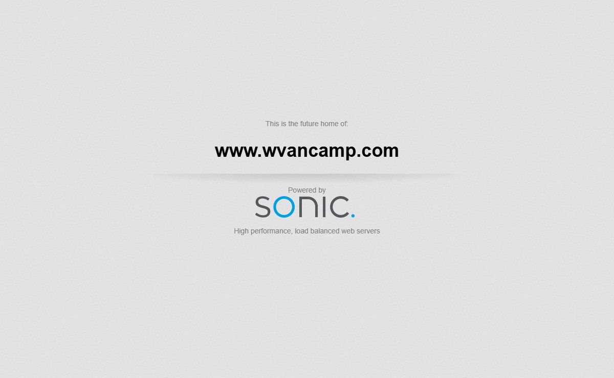 New Home Page for www.wvancamp.com