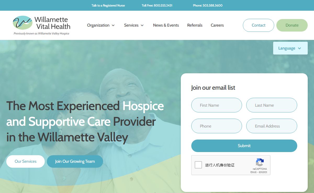 Willamette Vital Health: Support for Serious Illness and Grief